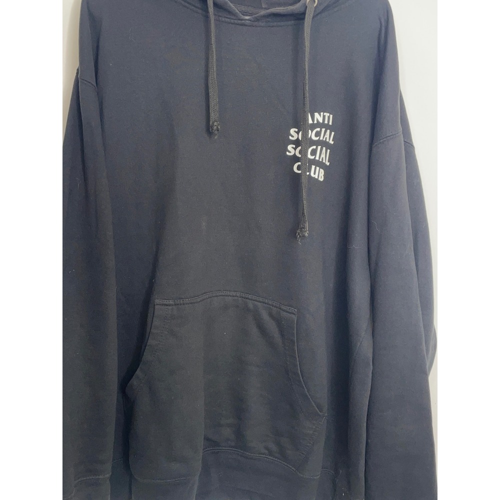 Anti Social Social Club Hoodie Kkoch Black Large - Picture 4 of 8